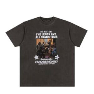 Modern Dandy Lenox Ave All Stars Tour Graphic T Shirt‎ 3XL Jazz Music Tee Black